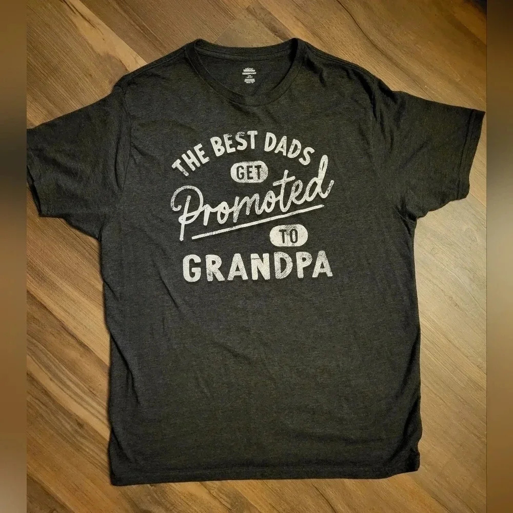 Lets Celebrate Mens Gray Tee Size Large